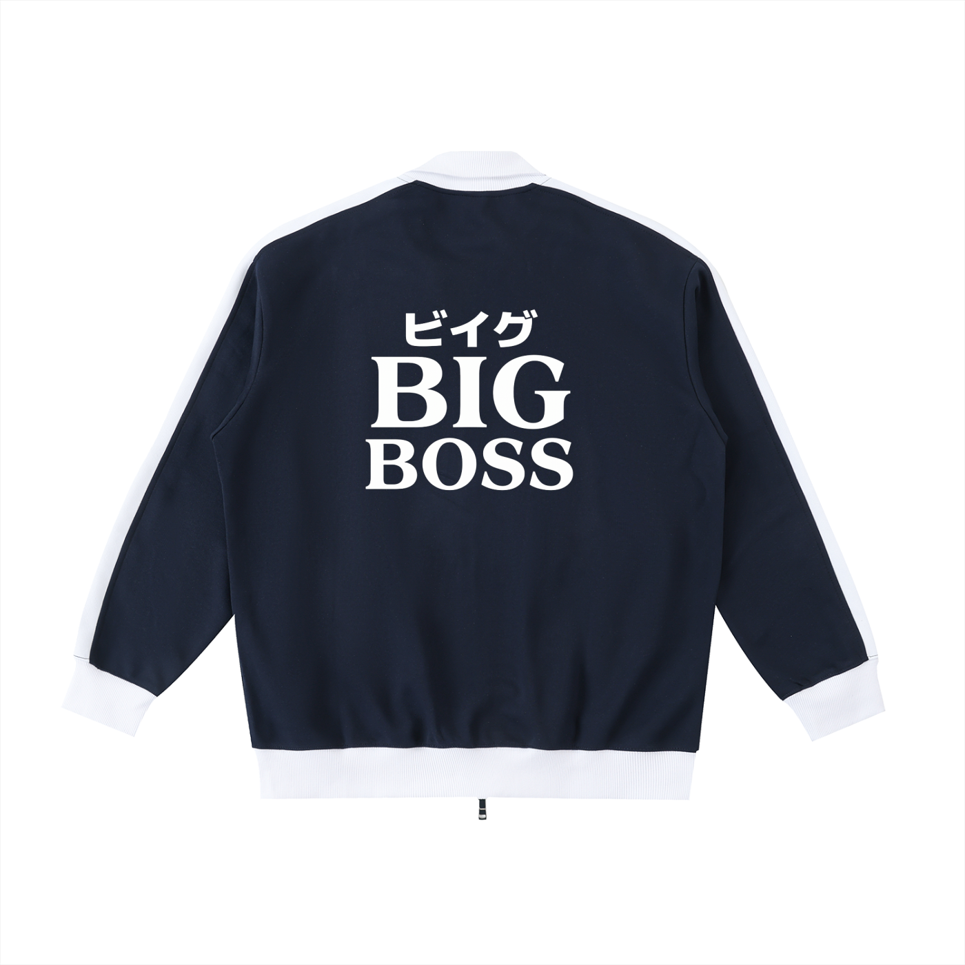 Big Boss Contrast Trim Stand Collar Jacket