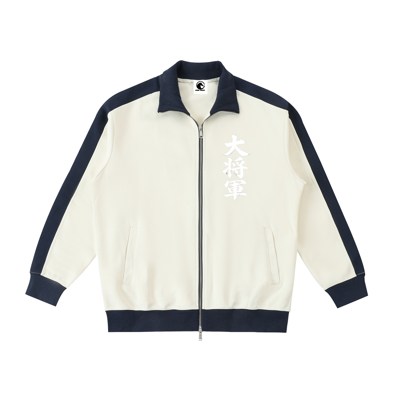 Big Boss Contrast Trim Stand Collar Jacket